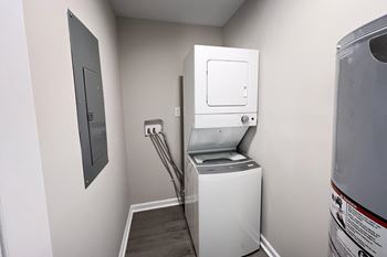 Washer & dryer in select homes